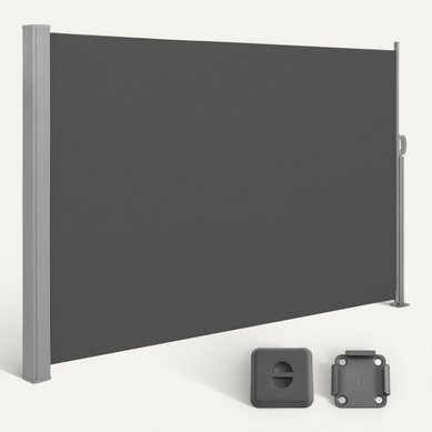 Paravent Extérieur Store Latéral Paravent Retractable - 160 X 400cm(h X L) Gris Anthracite Paravent Extérieur Store Latéral Paravent Retractable - 160 X 400cm(h X L) Gris Anthracite