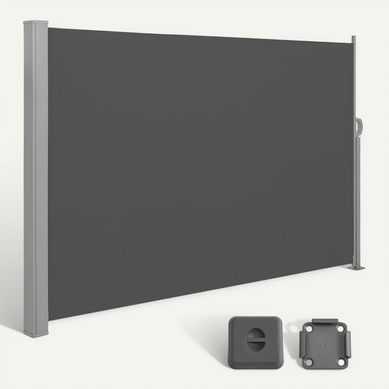 Paravent Extérieur Store Latéral Retractable 180 X 400cm (h X L) Gris Anthracite Paravent Extérieur Store Latéral Retractable 180 X 400cm (h X L) Gris Anthracite