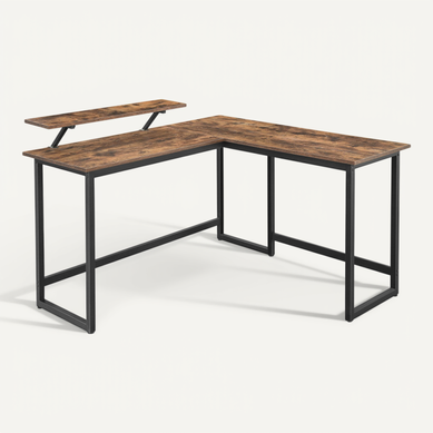 Bureau En Forme De L, Avec Support D’écran, Pour étudier, Jouer, Travailler, Gain D’espace Bureau En Forme De L, Avec Support D’écran, Pour étudier, Jouer, Travailler, Gain D’espace
