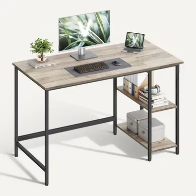 Bureau Informatique, Table D’étude, Avec étagère à 2 Niveaux à Gauche Ou à Droit