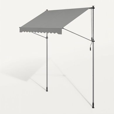 Store Banne Rétractable, Store Manuel, Réglable En Hauteur, Avec Manivelle, 250 X 120 Cm, Gris Store Banne Rétractable, Store Manuel, Réglable En Hauteur, Avec Manivelle, 250 X 120 Cm, Gris