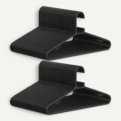 Cintres En Plastique, Lot De 50, Cintres Gain De Place, Pour Pantalons, Manteaux, Robes, Noir Cintres En Plastique, Lot De 50, Cintres Gain De Place, Pour Pantalons, Manteaux, Robes, Noir