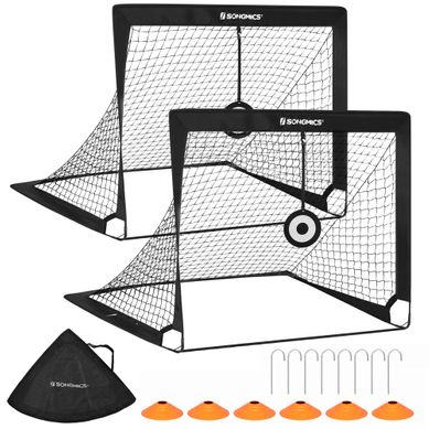 Cage De Football Pour Enfant, Lot De 2, Portable Et Pliable, Tubes En Fibre De Verre Cage De Football Pour Enfant, Lot De 2, Portable Et Pliable, Tubes En Fibre De Verre