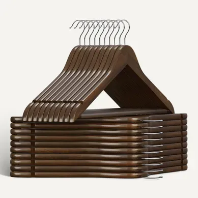 Cintre Bois, Lot De 20, Barre Antiglisse Pour Pantalons, Crochet Pivotant 360° Cintre Bois, Lot De 20, Barre Antiglisse Pour Pantalons, Crochet Pivotant 360°