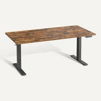 Bureau Assis-debout, Réglable En Hauteur, 160 X 80 Cm, Avec Port USB-c, Marron Bureau Assis-debout, Réglable En Hauteur, 160 X 80 Cm, Avec Port USB-c, Marron