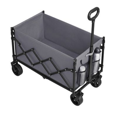 Chariot Pliable, 4 Roues Renforcées, Chariot De Jardin, Grande Capacité 150l, Extérieur, Gris Chariot Pliable, 4 Roues Renforcées, Chariot De Jardin, Grande Capacité 150l, Extérieur, Gris