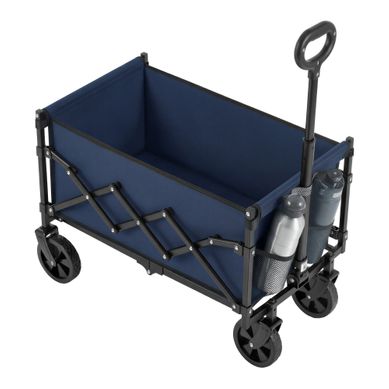 Chariot Pliable, 4 Roues Renforcées, Chariot De Jardin, Grande Capacité 180l, Extérieur, Bleu Chariot Pliable, 4 Roues Renforcées, Chariot De Jardin, Grande Capacité 180l, Extérieur, Bleu