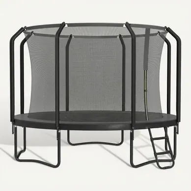 Trampoline De Jardin 305 Cm, Avec Coussin De Sécurité, Filet De Protection, échelle, Noir Trampoline De Jardin 305 Cm, Avec Coussin De Sécurité, Filet De Protection, échelle, Noir