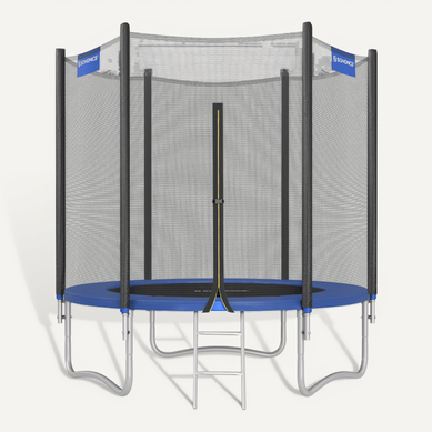 Trampoline extérieur Enfant, Filet De Protection Externe, Coussins De Sécurité, Noir Et Bleu Trampoline extérieur Enfant, Filet De Protection Externe, Coussins De Sécurité, Noir Et Bleu