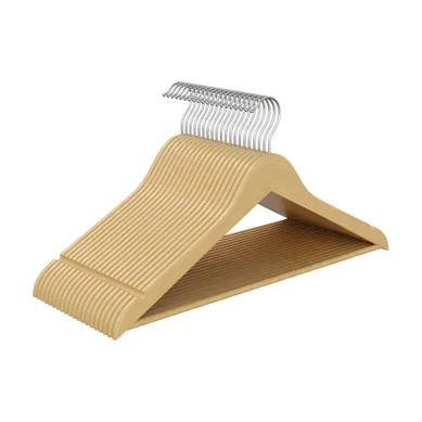Cintres En Bois, Lot De 20, Fins, Avec Encoches, Crochet Pivotant 360°, Beige Cintres En Bois, Lot De 20, Fins, Avec Encoches, Crochet Pivotant 360°, Beige
