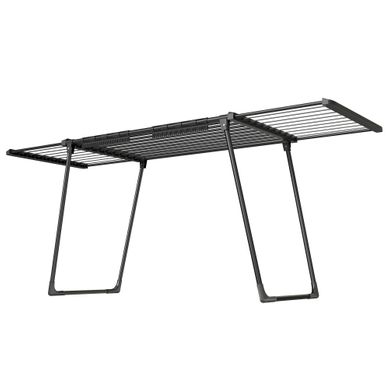 étendoir à Linge Pliable, Support Extensible Avec Porte-chaussettes, 22 M D’étendage, Noir étendoir à Linge Pliable, Support Extensible Avec Porte-chaussettes, 22 M D’étendage, Noir