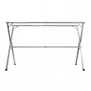 étendoir à Linge Extensible 143-238 Cm, En Acier Inoxydable, Pliable, Gris étendoir à Linge Extensible 143-238 Cm, En Acier Inoxydable, Pliable, Gris