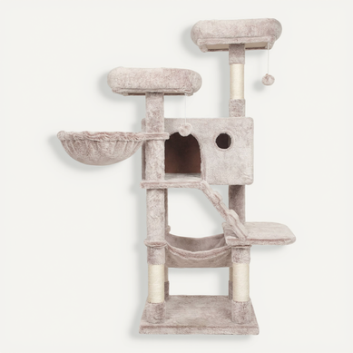 Arbre à Chat, Tour à Chat Pour Grands Chats, Ultra-doux, Dégradé, Blanc Et Marron Arbre à Chat, Tour à Chat Pour Grands Chats, Ultra-doux, Dégradé, Blanc Et Marron