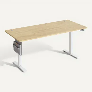 Bureau Réglable En Hauteur, 180 X 80 Cm, Fonction Mémoire, Port USB-c, Couleur Chêne Bureau Réglable En Hauteur, 180 X 80 Cm, Fonction Mémoire, Port USB-c, Couleur Chêne