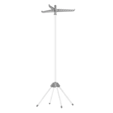étendoir à Linge Parapluie Pliable, 3 Bras Rotatifs, Capacité 27, 63 X 63 X 156.5 Cm, Blanc étendoir à Linge Parapluie Pliable, 3 Bras Rotatifs, Capacité 27, 63 X 63 X 156.5 Cm, Blanc