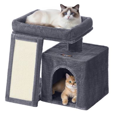 Arbre À Chat, Centre D'activités Avec Griffoir En Sisal, Gris Arbre À Chat, Centre D'activités Avec Griffoir En Sisal, Gris