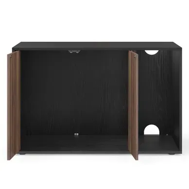 Armoire Pour Bac À Litière Chat Grande Taille, Montage Facile, Table D’appoint, Noir Et Marron