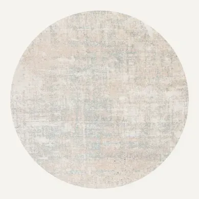 Tapis Rond Adirondack 201 X 201 Cm Abstrait Moderne Brianna Beige / Slate