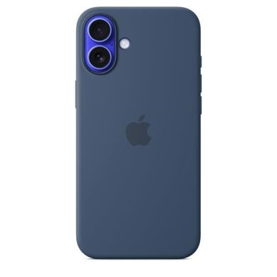Apple iPhone 16 Plus - Coque En Silicone Avec Magsafe - Denim Apple iPhone 16 Plus - Coque En Silicone Avec Magsafe - Denim