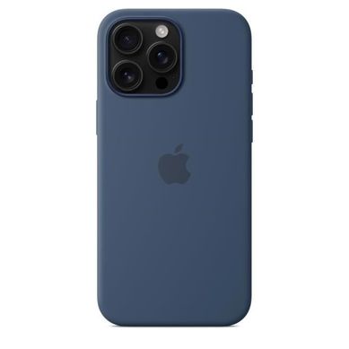 Apple iPhone 16 Pro Max - Coque En Silicone Avec Magsafe - Denim Apple iPhone 16 Pro Max - Coque En Silicone Avec Magsafe - Denim