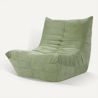 Fauteuil Pouf,fauteuil De Sol Paresseux,daim Velours,85 X 80 X 84cm,vert Olive (teinte Jaune) Fauteuil Pouf,fauteuil De Sol Paresseux,daim Velours,85 X 80 X 84cm,vert Olive (teinte Jaune)