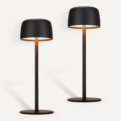 Lampes De Table LED Lot De 2 Sans Fil Lampe Intensité Variable Avec 3 Températures Noir Lampes De Table LED Lot De 2 Sans Fil Lampe Intensité Variable Avec 3 Températures Noir