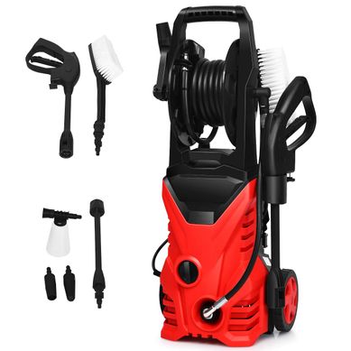 Nettoyeur Haute Pression 1400w 140bar 300l/h Avec 1 Buse Lotus Et 1 Buse Haute Pression Rouge Nettoyeur Haute Pression 1400w 140bar 300l/h Avec 1 Buse Lotus Et 1 Buse Haute Pression Rouge