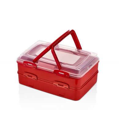 Boîte à Gâteaux à Emporter Rouge Hgl718-red Boîte à Gâteaux à Emporter Rouge Hgl718-red