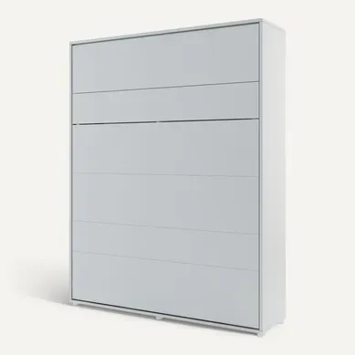 Lenart Armoire Lit Escamotable Vertical 160x200 Cm Gris Lit Rabattable Lit Mural"consus"