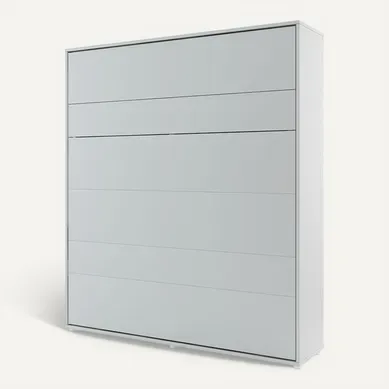 Lenart Armoire Lit Escamotable Vertical 180x200 Cm Gris Lit Rabattable Lit Mural"consus"