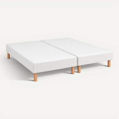 Sommier Tapissier Blanc 80x200x2 (160x200) - Fabrication Française Artisanale - Pieds s - Haut Sommier Tapissier Blanc 80x200x2 (160x200) - Fabrication Française Artisanale - Pieds s - Haut