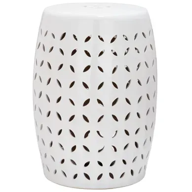 Tabouret De Jardin Bertina Blanc Ceramique 33 X 33 X 47 Cm Tabouret De Jardin Bertina Blanc Ceramique 33 X 33 X 47 Cm