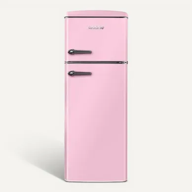 Réfrigérateur Congélateur Retro Arzy Ljdd206pink 206 Litres Rose