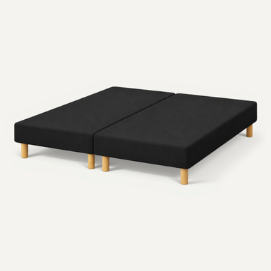 Sommier Tapissier Noir 90x200x2 (180x200) - Fabrication Française Artisanale - Pieds s - Haute Sommier Tapissier Noir 90x200x2 (180x200) - Fabrication Française Artisanale - Pieds s - Haute