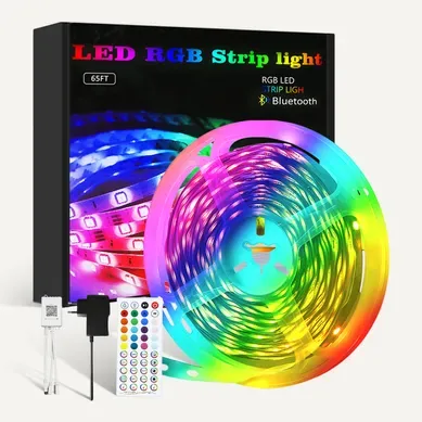 Bande LED  20 M Ruban LED Autocollant Pour Décoration De Fête De Jeu Bande Rvb éclairage De Fond TV