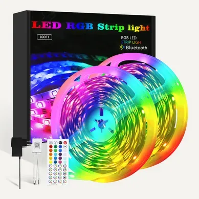 Bande LED  20 M Ruban LED Autocollant Pour Décoration De Fête De Jeu Bande Rvb éclairage De Fond TV