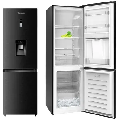 Réfrigérateur Combiné S7co251baqua 247 Litres Noir Brossé