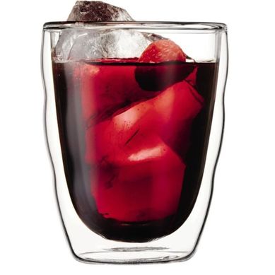 Set 2 Verres Double Paroi Pilatus 0,35 L - Verre Borosilicate, Design Ondulé Set 2 Verres Double Paroi Pilatus 0,35 L - Verre Borosilicate, Design Ondulé