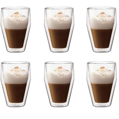 Titlis — Verres Double Paroi 0,35 L (set De 6) En Verre Borosilicate Titlis — Verres Double Paroi 0,35 L (set De 6) En Verre Borosilicate