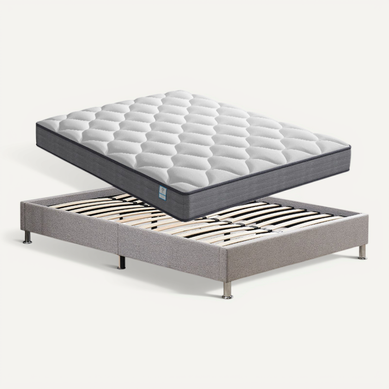 Ensemble Matelas à Ressorts 160x200cm, Epaisseur 20 cm + sommier déco Ensemble Matelas à Ressorts 160x200cm, Epaisseur 20 cm + sommier déco