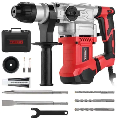 Marteau Perforateur Sds-plus 1500w,6 Vitesse Variable Avec 4 Fonctions,4500bpm,câble De 2 Mètres, Marteau Perforateur Sds-plus 1500w,6 Vitesse Variable Avec 4 Fonctions,4500bpm,câble De 2 Mètres,