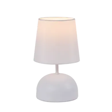 Lampe De Chevet En Tissu Blanc, Design Moderne Avec Câble (sans Ampoule).