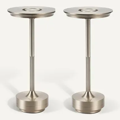Lampe De Table LED Sans Fil, Tactile Dimmable, Batterie USB (lot De 2). Lampe De Table LED Sans Fil, Tactile Dimmable, Batterie USB (lot De 2).