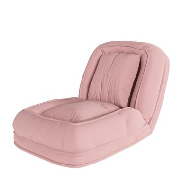 Coussin De Sol 180x90x26 Cm Dossier Réglable 5 Positions Tissu - Rose