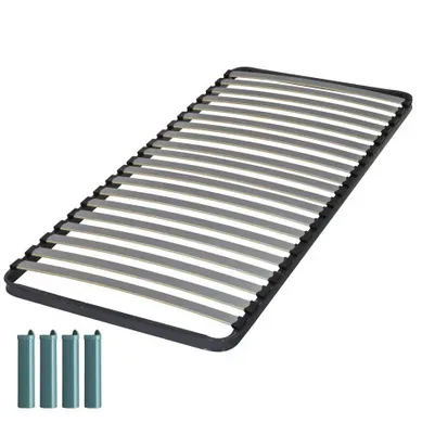 Sommier à Lattes + Pieds 90x200 C221 - 20 Lattes Bois - Fabrication Française Sommier à Lattes + Pieds 90x200 C221 - 20 Lattes Bois - Fabrication Française