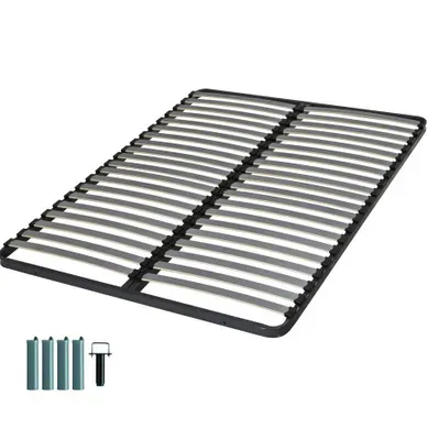 Sommier à Lattes + Pieds 160x200 C221 - 40 Lattes Bois - Fabrication Française Sommier à Lattes + Pieds 160x200 C221 - 40 Lattes Bois - Fabrication Française