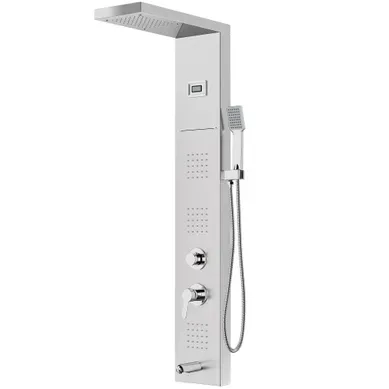 Colonne De Douche Hydromassante Avec Affichage LED De La Température, Mitigeur 5 Fonctions Avec Colonne De Douche Hydromassante Avec Affichage LED De La Température, Mitigeur 5 Fonctions Avec