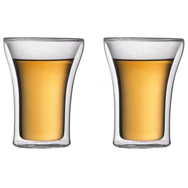 Verres Double Paroi Assam – Set De 2, 0,25 L, Verre Borosilicate Verres Double Paroi Assam – Set De 2, 0,25 L, Verre Borosilicate