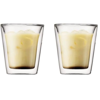 Set 2 Verres Double Paroi 200 Ml En Verre Borosilicaté - Isolation Thermique Set 2 Verres Double Paroi 200 Ml En Verre Borosilicaté - Isolation Thermique