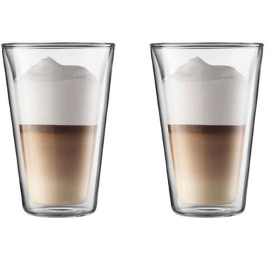 Canteen Verres Double Paroi 0,4 L - Lot De 2, Borosilicate, Transparent Canteen Verres Double Paroi 0,4 L - Lot De 2, Borosilicate, Transparent